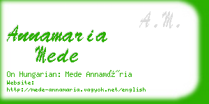 annamaria mede business card